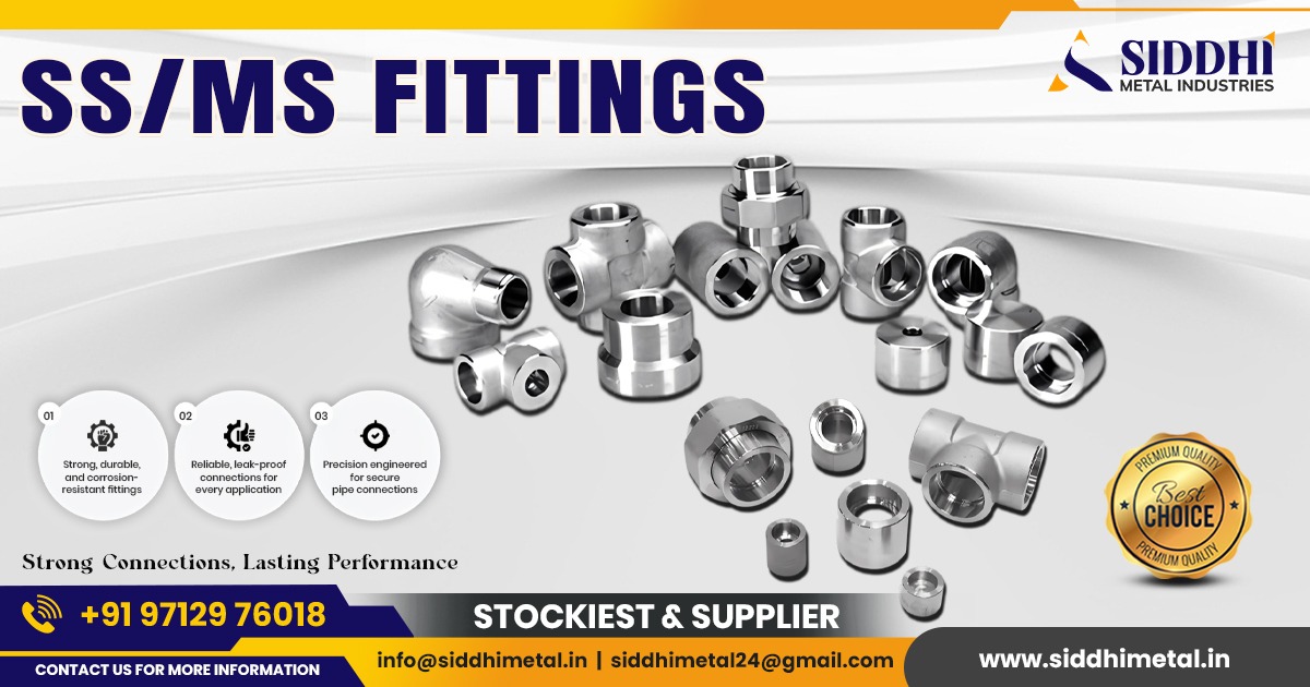 Supplier of SS and MS Fittings in Rajasthan
