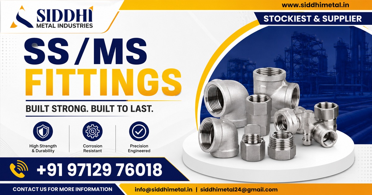 SS and MS Pipe Fittings in Telangana